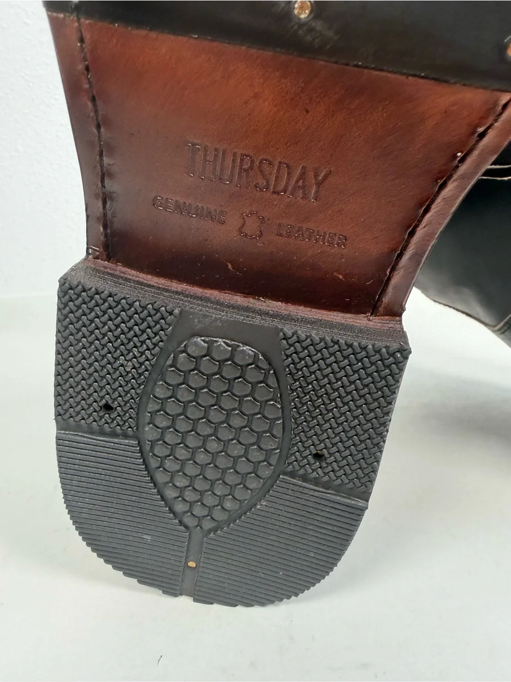 Thursday Boot Co. Men’s Brawler Size 13 Teacore Horse Rump Italian Leather Black